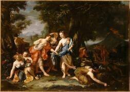 Proserpine cueillant des fleurs avec ses compagnes dans la prairie d'Enna (Nicolas Verkolje) - Muzeo.com