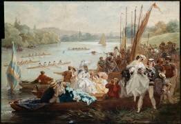 Régates à Asnières sous le second Empire (Antoine Morlon) - Muzeo.com