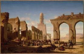 Ruines de la mosquée du khalife Hakem au Caire (Prosper Marilhat) - Muzeo.com