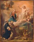 Saint Dominique et saint François implorant le Christ avec l'intercession de la Vierge (Pietro Bianchi) - Muzeo.com