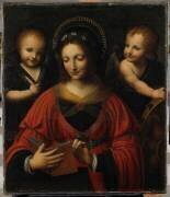 Sainte Catherine entre deux anges (Bernardino Luini) - Muzeo.com