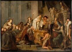 Salomon sacrifiant aux idoles (Jacob de Wet) - Muzeo.com