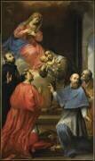 Vierge à l'Enfant avec saint Ignace de Loyola, saint Charles Borromée, saint François de Sales, saint Philippe Neri et sainte Catherine (Marco Antonio Franceschini) - Muzeo.com