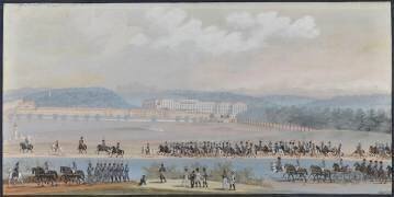 Serre lettre : Revue passée par napoléon à Schönbrunn (Balthazar Wigand) - Muzeo.com