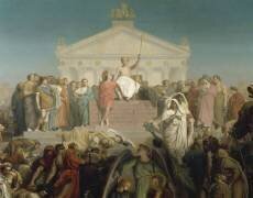 Siècle d'Auguste : naissance de N.S. Jésus Christ (détail) (Jean-Léon Gérôme) - Muzeo.com