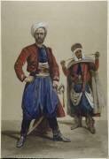 Sous-officier français et soldat indigène de spahis, 1860 (Charles-Edouard...) - Muzeo.com