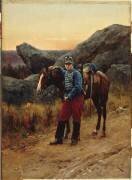 Un hussard et sa monture (Etienne Prosper...) - Muzeo.com
