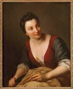 Une Cuisinière (Jean-Baptiste Santerre) - Muzeo.com