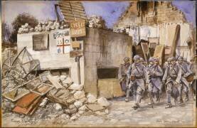 Vailly (Aisne) 28 avril 1917 (François Flameng) - Muzeo.com