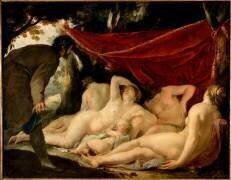 Vénus et les Grâces surprises par un mortel (Jacques Blanchard) - Muzeo.com