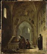 Vivant Denon remettant dans leurs tombeaux les restes du Cid et de Chimène (Adolphe Roehn) - Muzeo.com