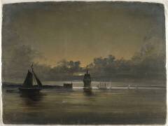 Vue de Kronbourg à Öresund (Peder Balke) - Muzeo.com