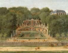 Vue de la Grande Cascade, des parterres et du château de Saint-Cloud (Adam Frans van der Meulen) - Muzeo.com