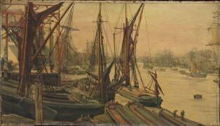 Vue de la Tamise à Londres (Edwin Edwards) - Muzeo.com