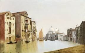 Vue de Venise (Le Grand Canal) (Charles Louis Guigon) - Muzeo.com