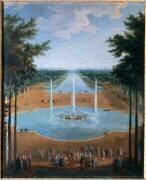 Vue du bassin d'Apollon et du Grand Canal de Versailles en 1713 (Pierre Denis Martin) - Muzeo.com