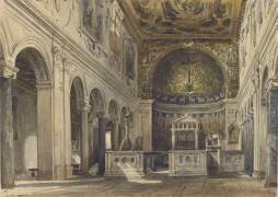 Vue intérieure de l'église Saint-Clément (Rome) (Charles Garnier) - Muzeo.com