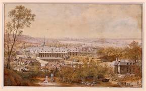 Vue perspective de la maison royale de Saint-Cyr sous Louis XVI (Louis Nicolas de Lespinasse) - Muzeo.com