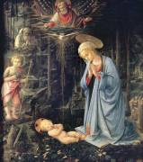 Adoration dans la forêt (Filippo Lippi) - Muzeo.com