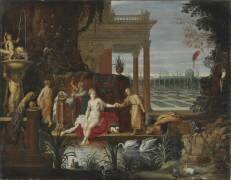 Bathseba dans le bain recevant la lettre du roi David (Jan Brueghel l'Ancien) - Muzeo.com