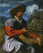 Berger avec une flûte (Giovanni Girolamo Savoldo) - Muzeo.com