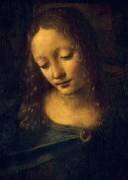 Détail de La Vierge, l'Enfant Jésus, saint Jean-Baptiste et un ange, dite la Vierge aux rochers (Léonard de Vinci) - Muzeo.com