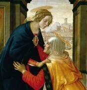 Détail de La Visitation (Domenico Ghirlandaio) - Muzeo.com