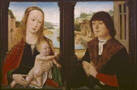 Diptyque - Vierge à l'Enfant et un donateur (anonyme) - Muzeo.com