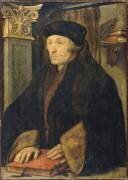 Erasme, les mains posées sur un livre (Hans Holbein le Jeune) - Muzeo.com