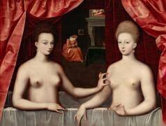 Gabrielle d'Estrées et une de ses soeurs (anonyme) - Muzeo.com