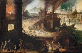 Incendie de Troie (Pieter Brueghel le Jeune) - Muzeo.com