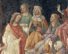 Jeune homme devant l'Assemblée des Arts Libéraux (détail) (Sandro Botticelli) - Muzeo.com