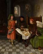 Joseph expliquant les rêves du boulanger et de l'échanson (Jan Mostaert) - Muzeo.com