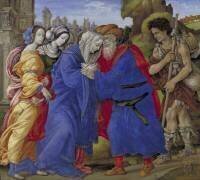 La rencontre de Joachim et Anne devant la porte dorée de Jérusalem (Filippino Lippi) - Muzeo.com