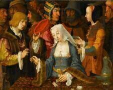 La Tireuse de cartes (Lucas van Leyden) - Muzeo.com