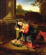 La Vierge adorant l'Enfant (Le Corrège) - Muzeo.com