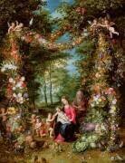 La Vierge et l'Enfant avec l'enfant Saint Jean Baptiste (Jan Brueghel l'Ancien) - Muzeo.com
