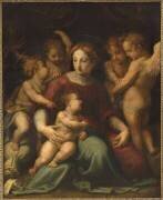 La vierge, l'enfant jésus, saint jean et trois anges (Andrea del Sarto) - Muzeo.com
