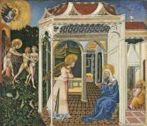L'Annonciation et l'expulsion du Paradis (Giovanni di Paolo) - Muzeo.com