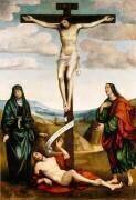Le Calvaire avec saint Job au pied de la croix (Francesco Francia) - Muzeo.com