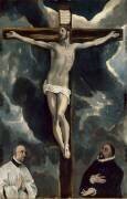 Le Christ en croix adoré par deux donateurs (Le Greco) - Muzeo.com