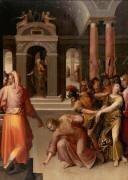 Le Christ et la femme adultère (Antoine Caron) - Muzeo.com