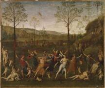Le Combat de l'Amour et de la Chasteté (Il Perugino) - Muzeo.com