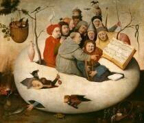 Le concert dans l'oeuf (Satire de l'alchimie symbolisée par l'oeuf philosophique) (Jérôme Bosch) - Muzeo.com