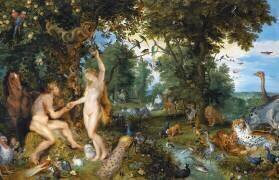 Le jardin d'Eden et la chute de l'homme (Jan Brueghel l'Ancien) - Muzeo.com