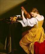 Le joueur de luth (Orazio Gentileschi) - Muzeo.com
