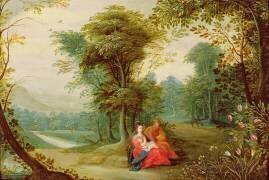 Le reste de la fuite en Égypte (Jan Brueghel l'Ancien) - Muzeo.com