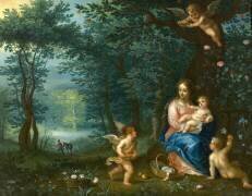Le reste de la fuite en Égypte (Jan Brueghel l'Ancien) - Muzeo.com