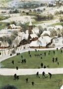 Les chasseurs dans la neige (Détail) (Pieter Brueghel l'Ancien) - Muzeo.com