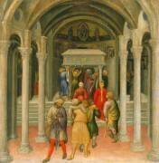 Les infirmes et les malades guéris sur la tombe de saint Nicolas (Gentile da Fabriano) - Muzeo.com
